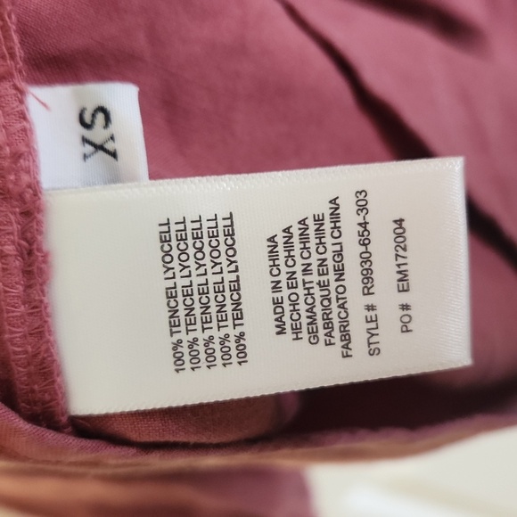 Cloth & Stone Anthropologie longsleeve pink blouse XS - Picture 8 of 8